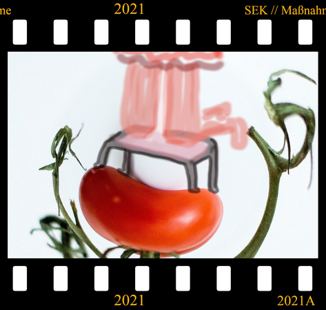 „Kniebank auf Tomaten“