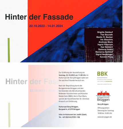 Hinter der Fassade - Jurierte Mitgliederausstellung des BBK-Niederrhein