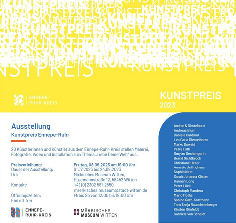 Ausstellung der nominierten Künstler*innen des "Kunstpreis Ennepe-Ruhr 2023"