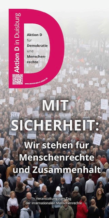 MIT SICHERHEIT - Wir stehen für Menschenrechte und Zusammenhalt