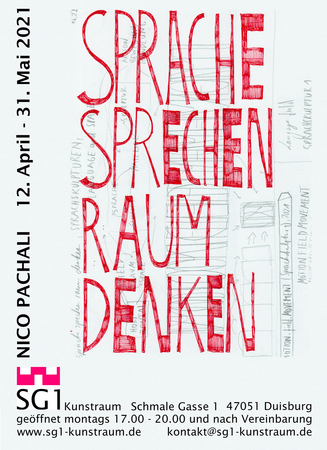 Nico Pachali: SPRACHE SPRECHEN RAUM DENKEN