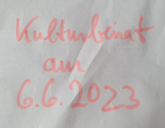 Der Termin für den nächsten Kulturbeirat steht