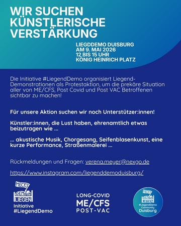 WIR SUCHEN KÜNSTLERISCHE VERSTÄRKUNG 💪