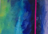Streifen Pink  Acryl/LW 60 x 80cm