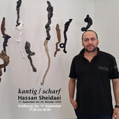 Hassan Sheidaei mit der Ausstellung "kantig I scharf" im SG1
