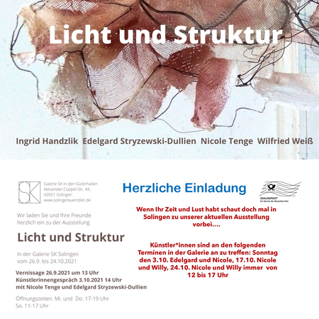 Ausstellung Licht und Struktur
Galerie SK Solingen