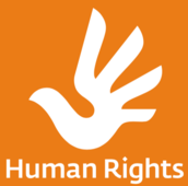 Offizielles Logo 'Human Rights / Menschenrechte'