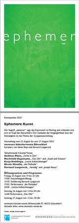 "ephemer" - Ausstellung im Rahmen der Kunstpunkte 2023
