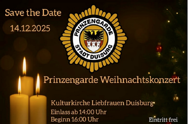 Weihnachtskonzert der Prinzengarde Stadt Duisburg