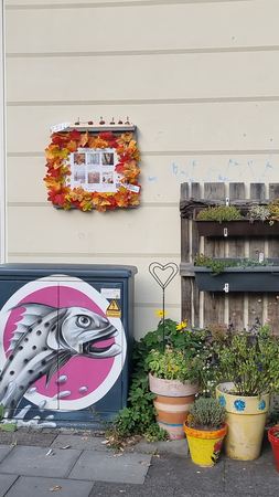 kleinKUNST Pinnwand am Ludgeriplatz