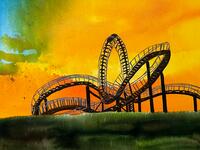 Tiger and Turtle Duisburg. Acryl auf Leinwand 