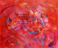 Liebe, ein unendliches Gefühl des Glücks. Acryl auf Leinwand, 100 x 120.