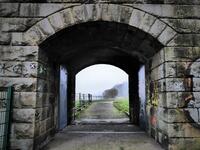 Tunnel an der Ruhrwehr in Duisburg