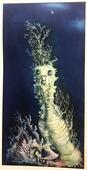 Geisterpfeifenfetzenfisch, Radierung, 20x40 cm