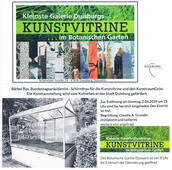 Birgit Feike in der Kunstvitrine
im Botanischen Garten Duisburg - Duissern am Kaiserberg